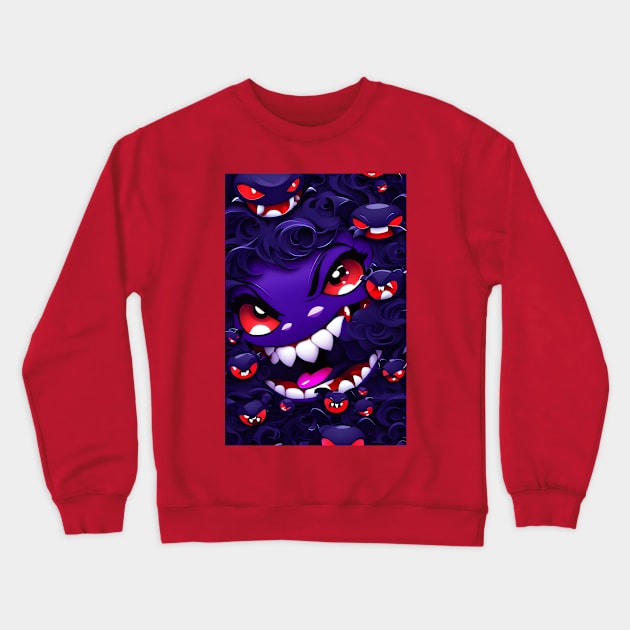 Kawaii Vampire aesthetic Crewneck Sweatshirt by Spaceboyishere